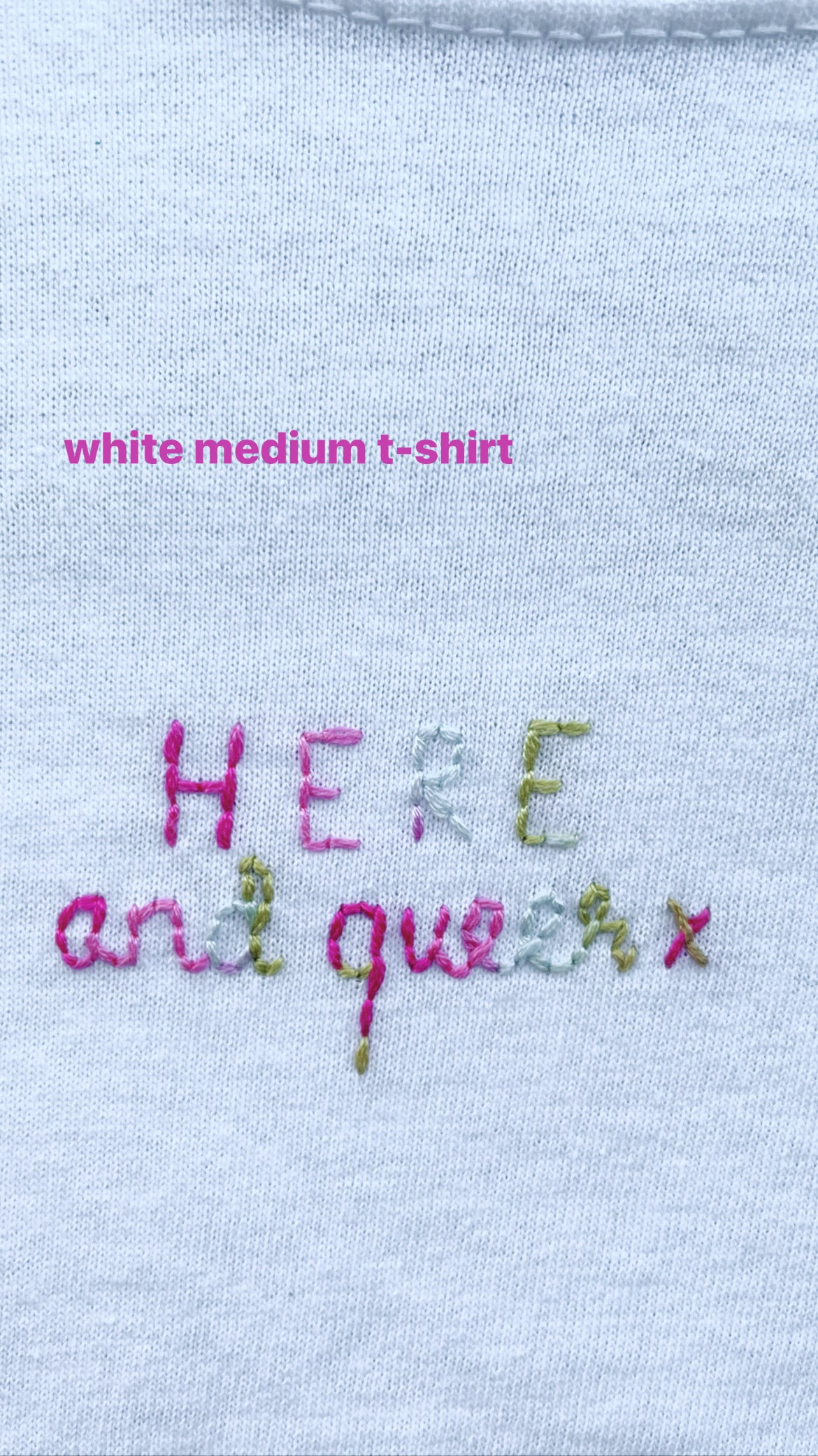 HERE & QUEER - WHITE MEDIUM