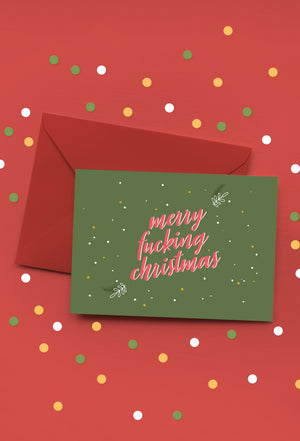 MERRY FUCKING CHRISTMAS - GREETINGS CARD