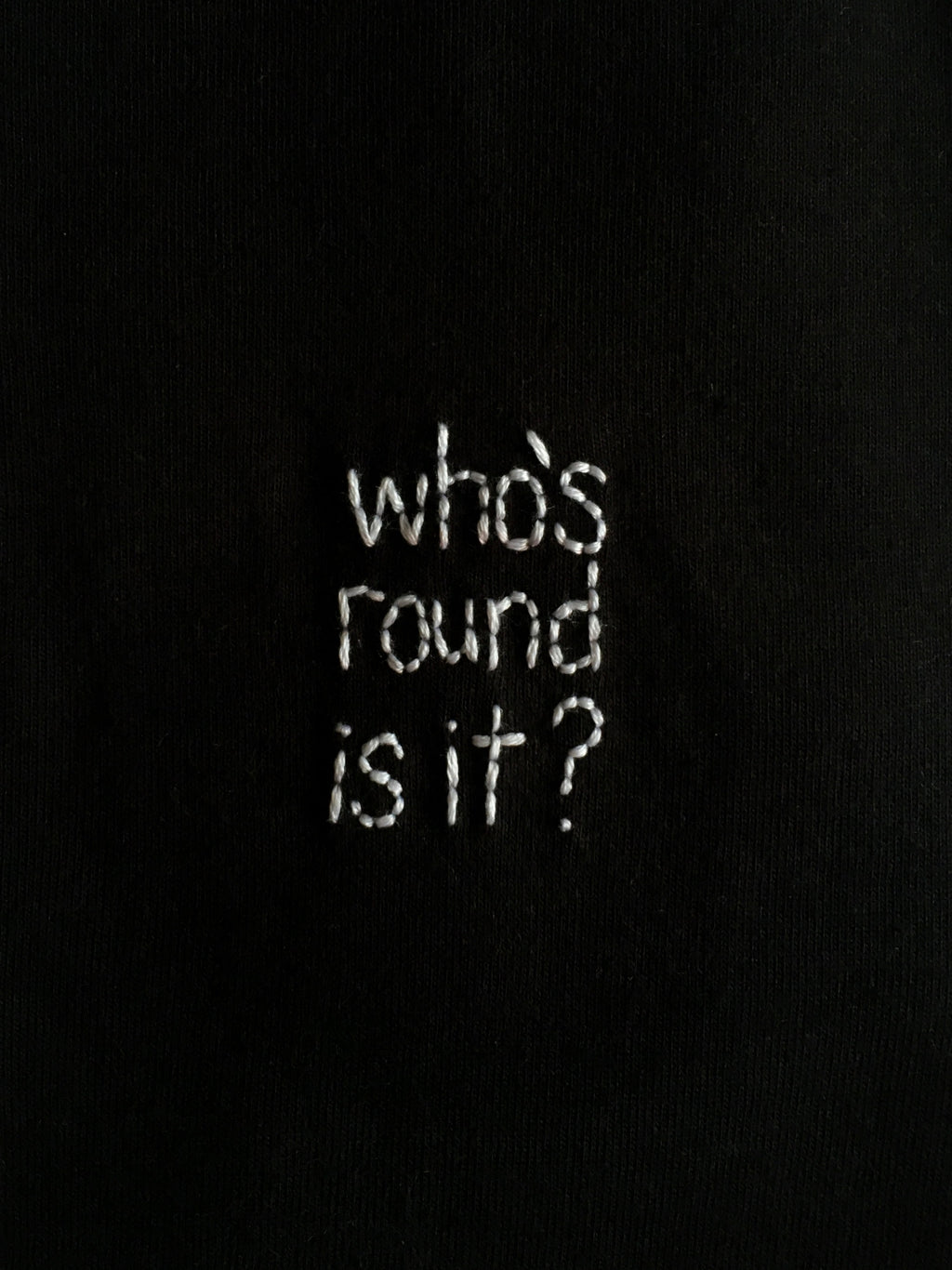 WHO’S ROUND IS IT? - T SHIRT