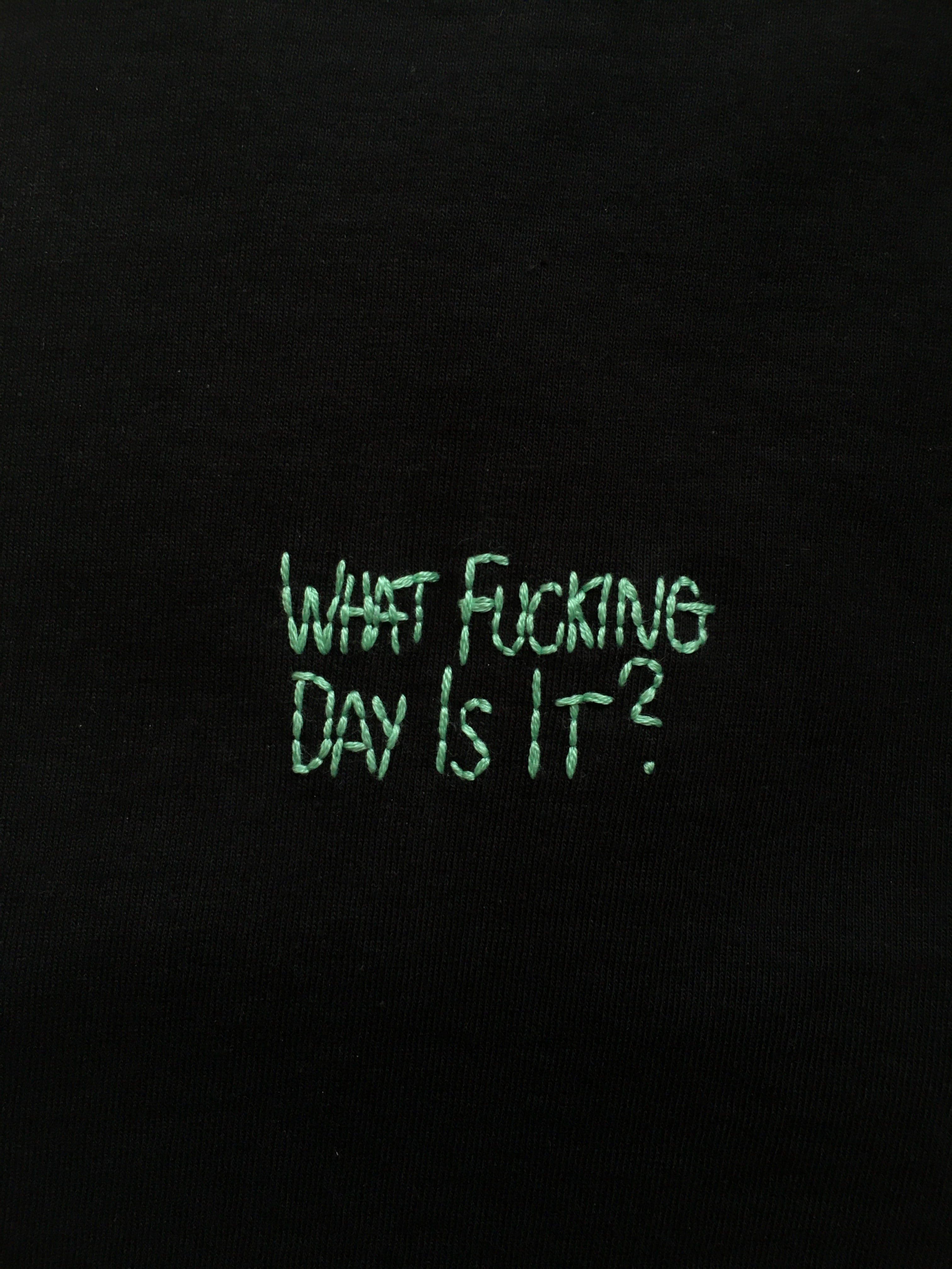 WHAT FUCKING DAY IS IT? - T SHIRT